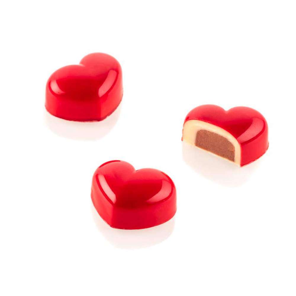 Форми для цукерок CUORE 24х9,4 мл Silikomart - CH020 - KIT CUORE 01 - Фото 1