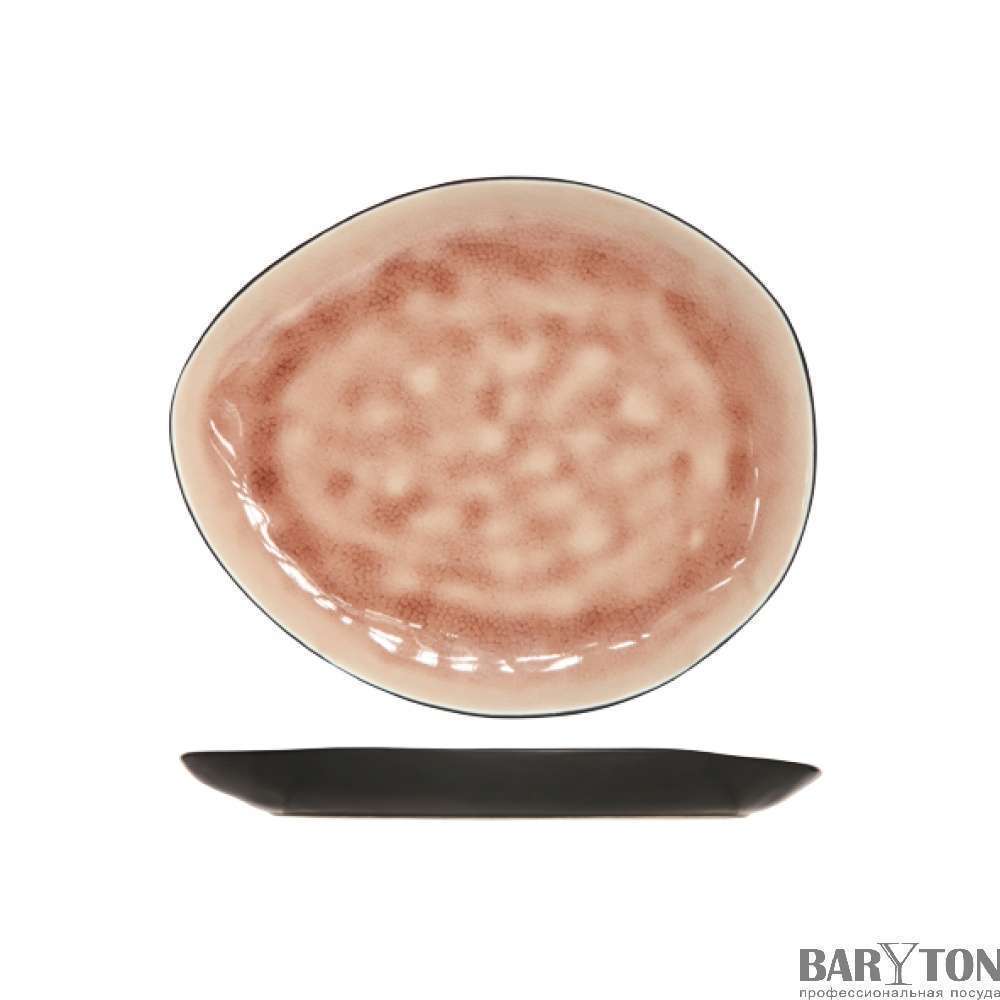 Тарелка овальная Cosy&Trendy Laguna old rose 19,5Х16 см 1690516 - Фото 2