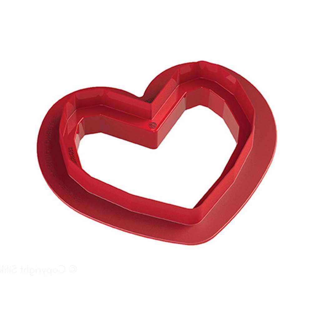 Силіконова форма для торту Серце Silikomart - AMORE ORIGAMI 600 - Фото 3