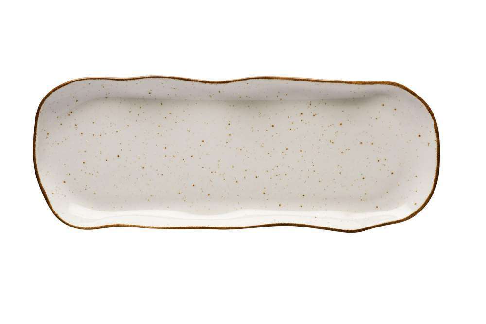 Блюдо Lubiana Stone age decor 35Х13,5 см бежевое 4659-6833