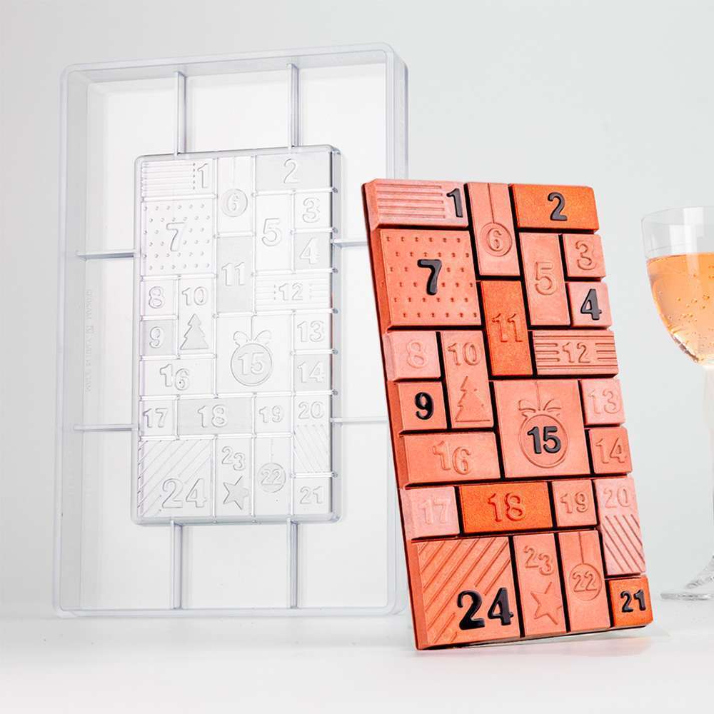 Форма для шоколаду полікарбонатна Адвент-календар 200 г Martellato - 21MA2032 - Фото 3