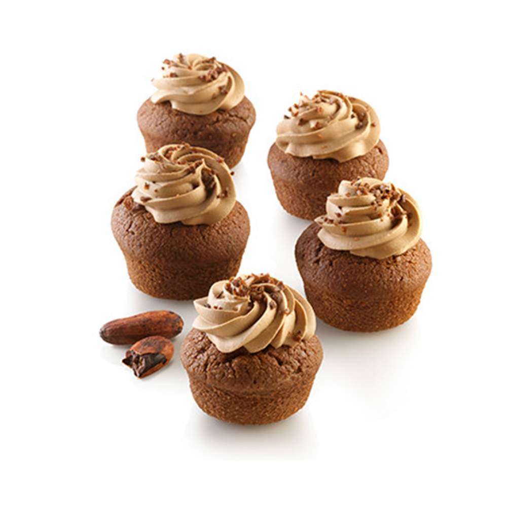 Набор силиконовых форм для выпечки 2 шт с перфорацией КРУГ d 4,8 см Silikomart AIR PLUS 18 ROUND - Фото 2