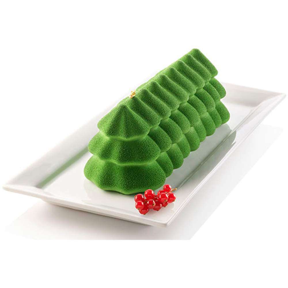 Силіконова форма для десерту Ялинка 1000 мл Silikomart - BUCHE SAPIN - Фото 1