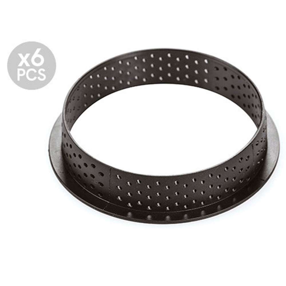 Набор форм для тарталеток 6 шт (d 80 мм) Silikomart TARTE RING D80 H20 MM - Фото 1