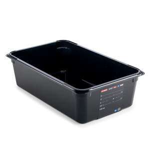 Гастроемкость из поликарбоната GN 1/1 h-15 см 19,6 л черная Araven 47828