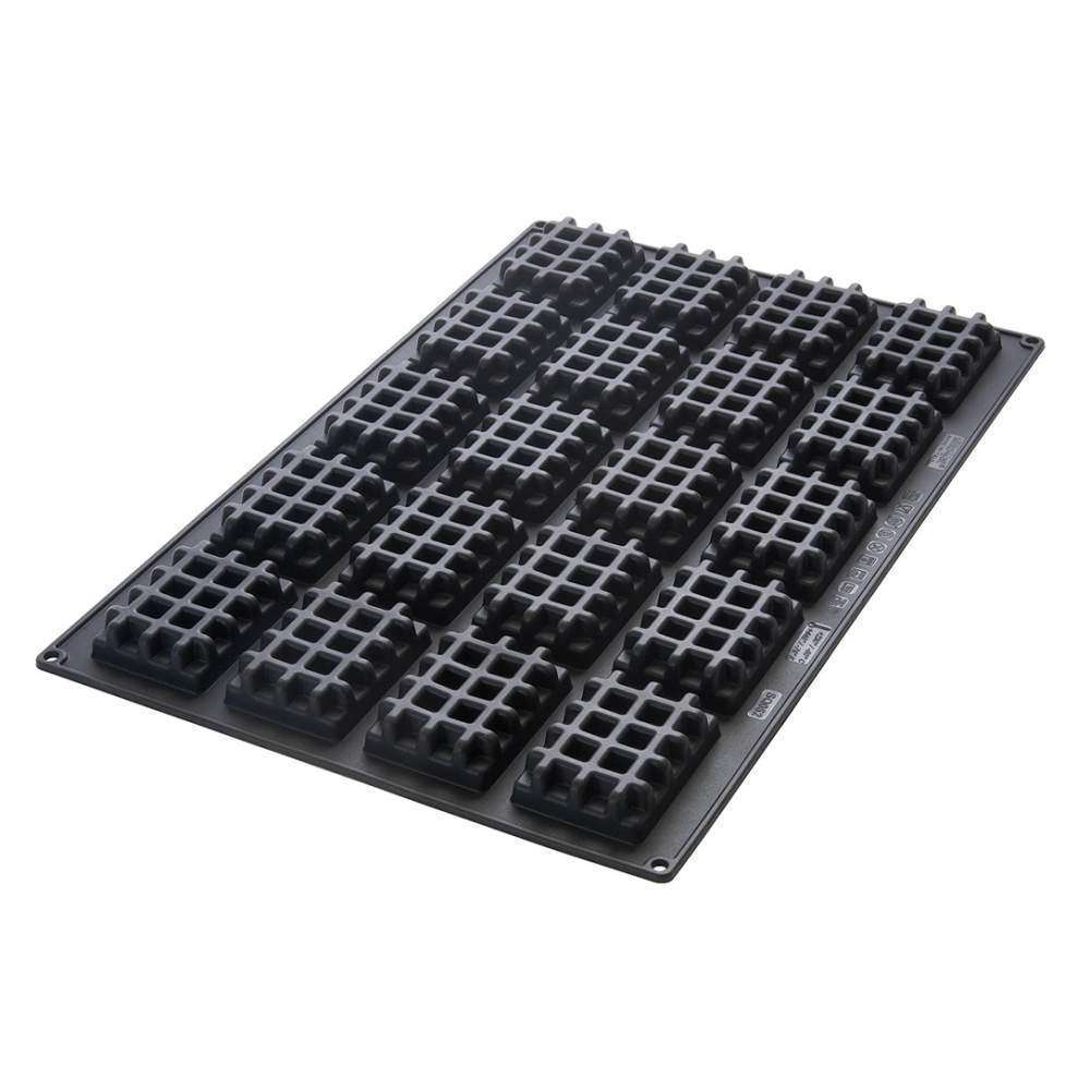 Силіконова форма для десертів ВАФЛЯ 9,5х7 см Silikomart - SQ052/YL - Фото 2
