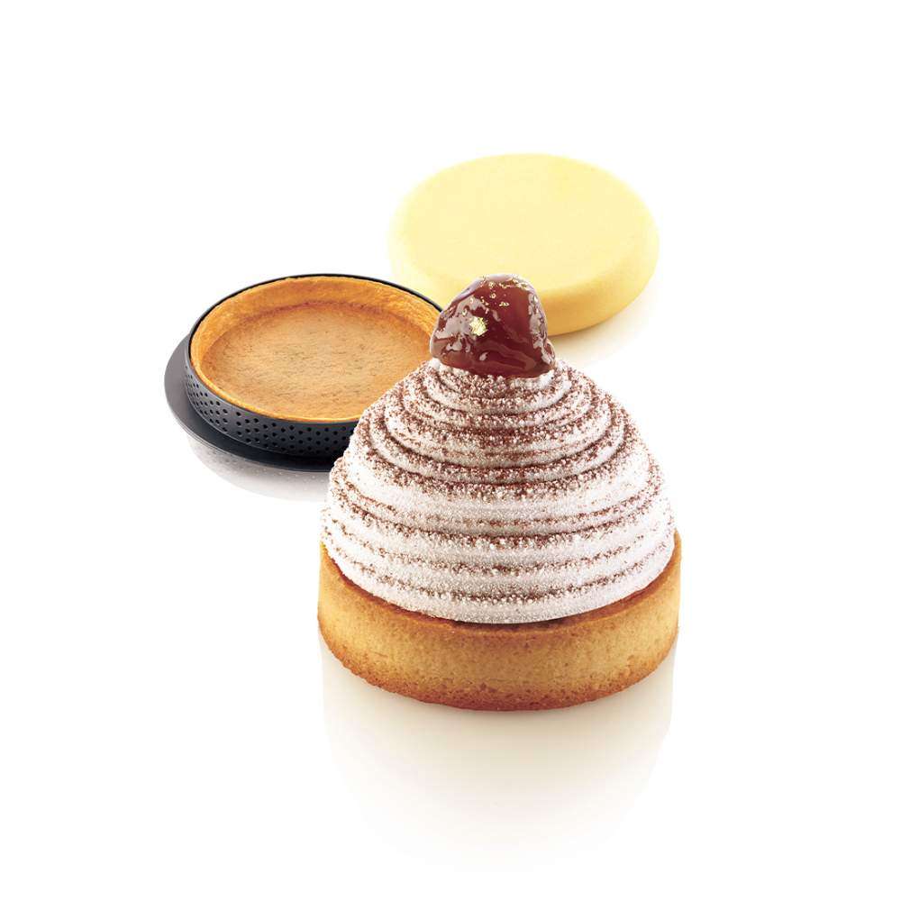 Набір форм для тартів MONTBLANC Silikomart KIT TARTE RING MONTBLANC D80 MM - Фото 1