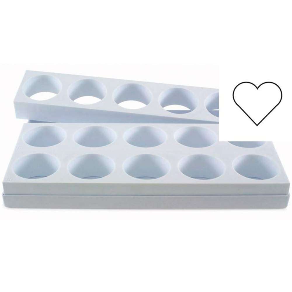 Форма для десертів HEART 143 мл, 15 шт Martellato - MONOP. B007