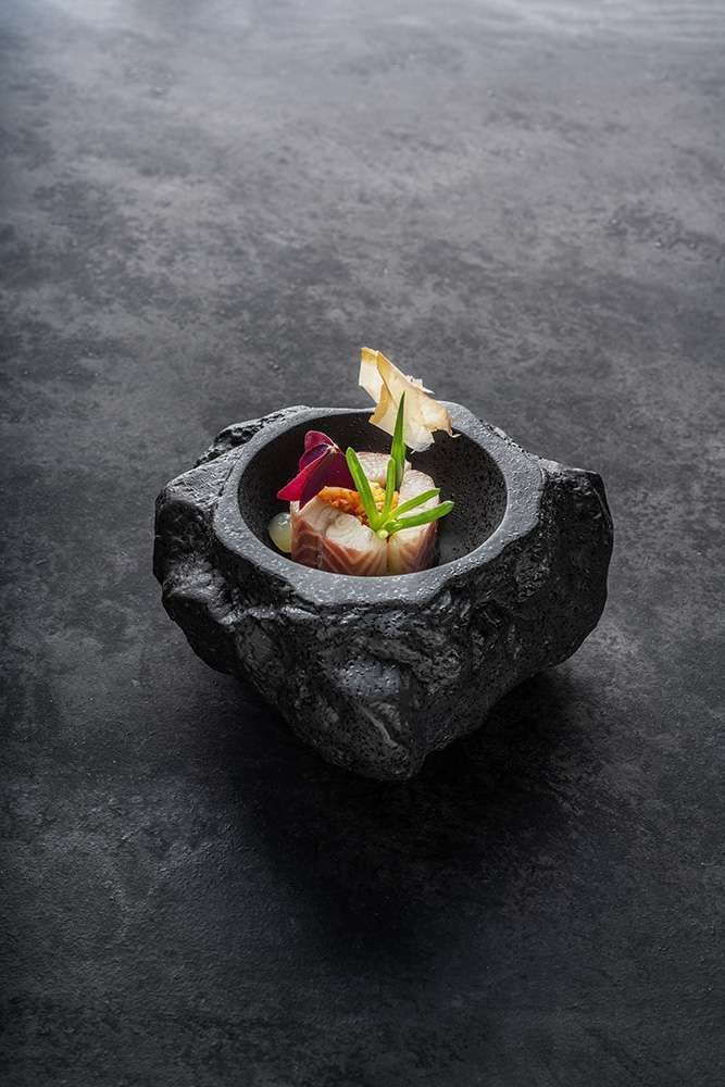 Емкость, салатник для подачи с крышкой Studio Raw Natural Stone 16.5X16.5 см h13.5 см black RD19101 - Фото 4