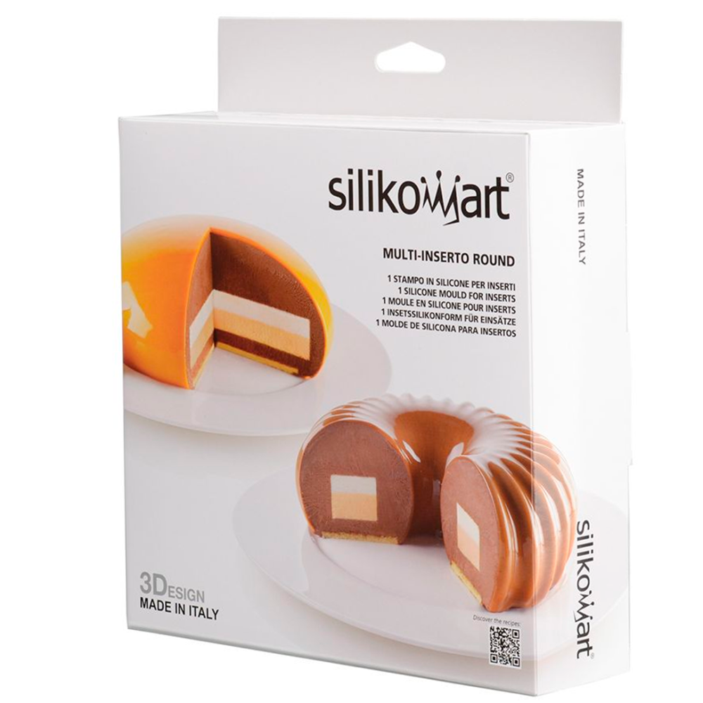 Силиконовая форма для десертов двусторонняя 18 мл, 300 мл, 600 мл Silikomart MULTI-INSERTO ROUND - Фото 6