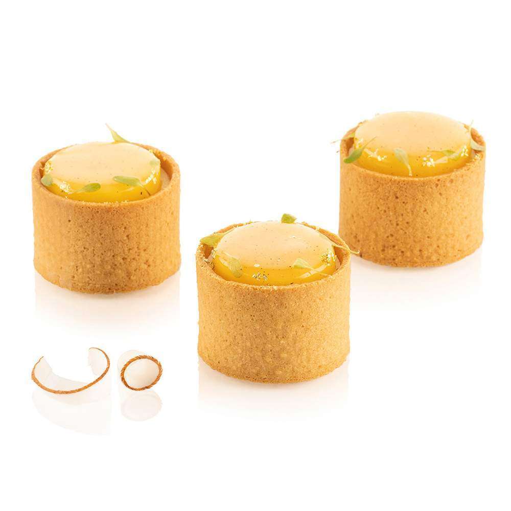 Набір форм для тарталеток 6 шт (d 50) Silikomart - TARTE RING ROUND D50 H35 MM - Фото 1
