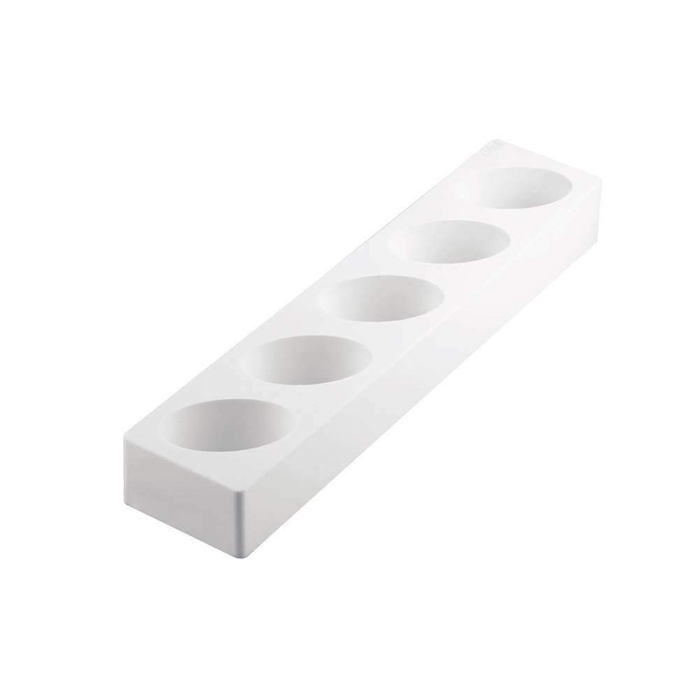 Силиконовая форма для десертов MULTIFLEX OVAL 125 мл х 5 шт Silikomart MULTIFLEX OVAL 125 - Фото 1