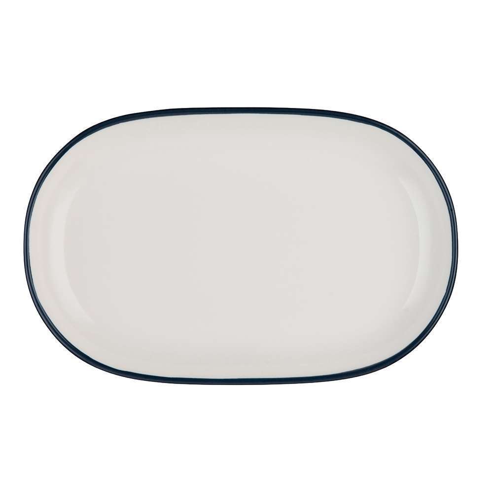 Тарелка овальная ID Fine Modest Navy 33X21 см magnus 15001-143033