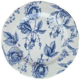Тарелка мелкая Tognana Vecchio Vienna 22 см blue roses VW002218621