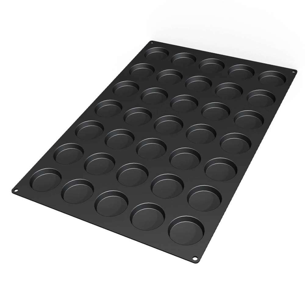 Силиконовая форма для десертов КРУГ d 6 см Silikomart SQ044/YL - Фото 2
