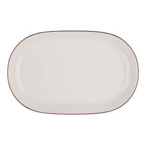 Тарілка овальна ID Fine Modest Maroon 18X12 см 13001-143018