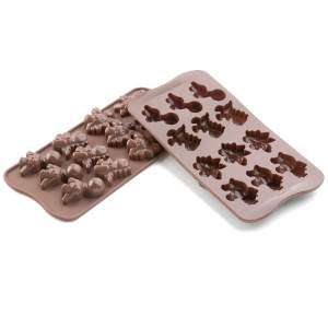 Силиконовая форма для шоколада Динозаврики 8 мл Silikomart SCG16