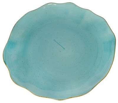 Тарелка мелкая  Lubiana Stone age decor 28 см бирюзовая 4638-6630L - Фото 2