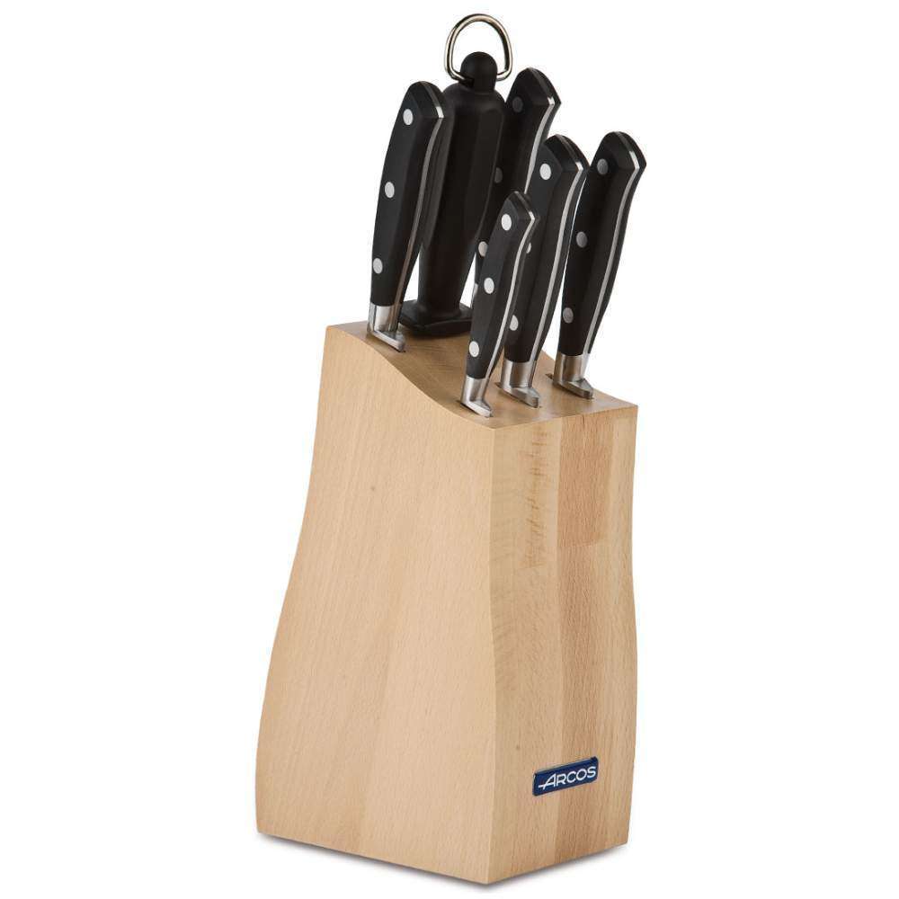 Набір ножів із 6-ти предметів з підставкою Riviera Arcos - 234200