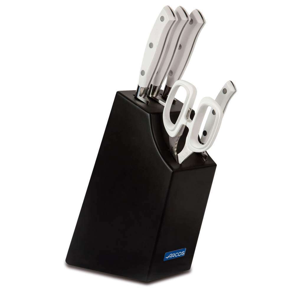 Набор ножей из 5-ти предметов с подставкой Riviera White Arcos  234524