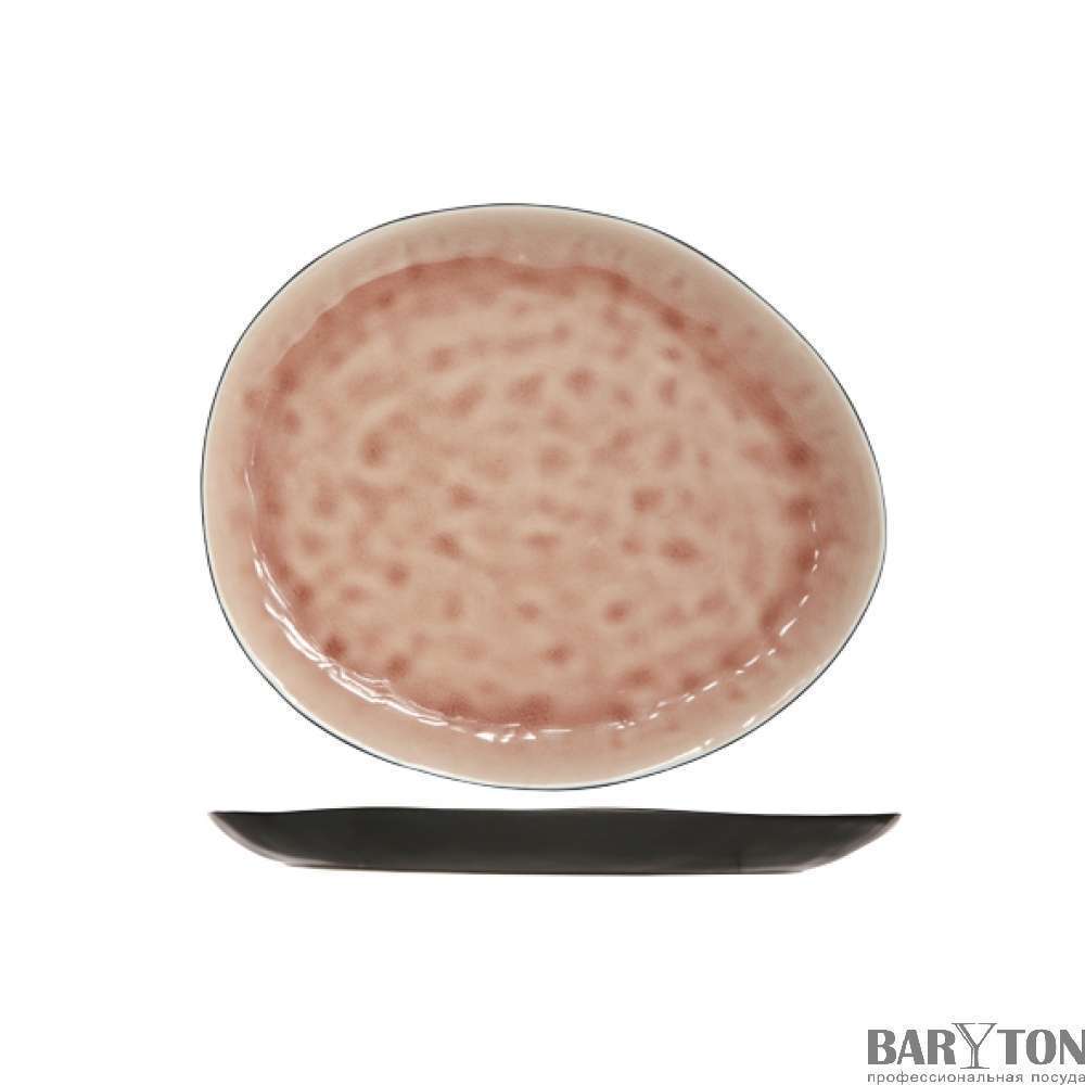 Тарелка овальная Cosy&Trendy Laguna old rose 27Х23 см 1690517 - Фото 2