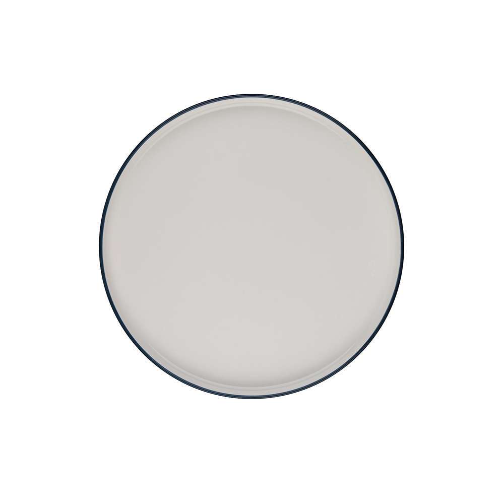 Тарілка мілка з бортом ID Fine Modest Navy 25.5 см stolt 15001-161025 - Фото 1