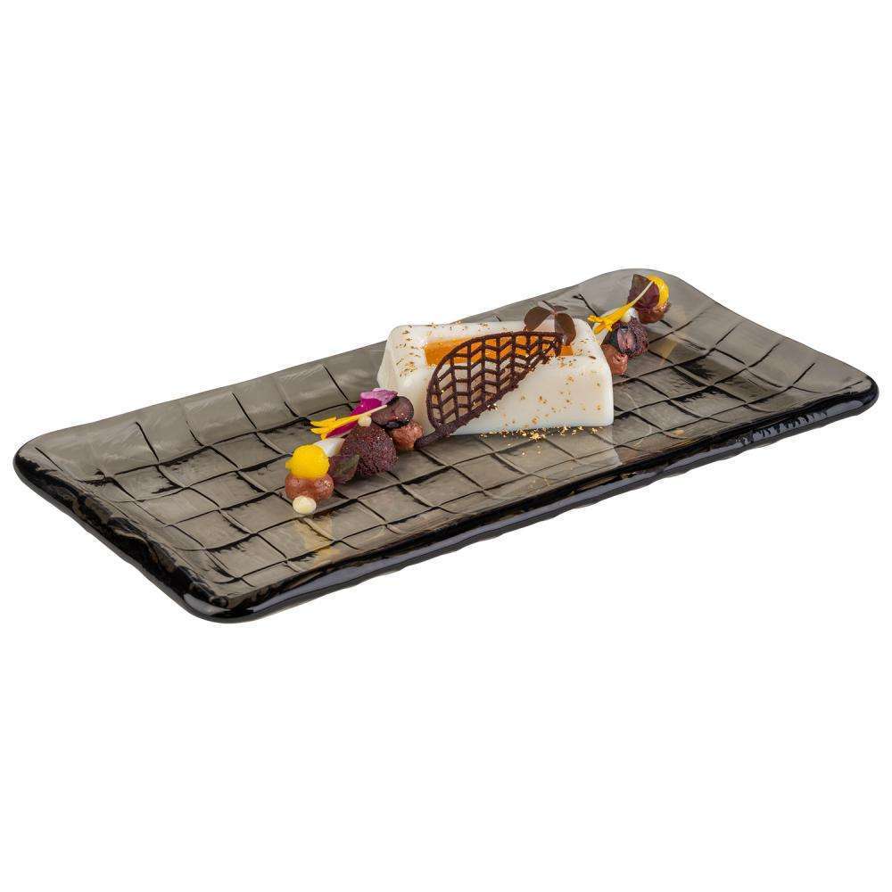 Тарілка для суші, блюдо APS Takashi 26X13Xh1.5 см сіра - 40903 - Фото 2