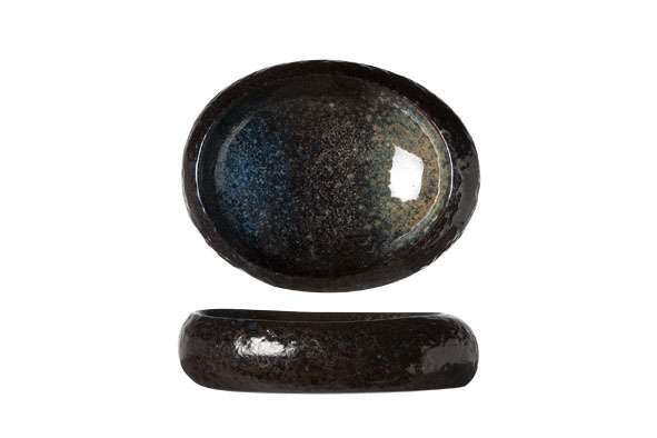 Салатник овальный Cosy&Trendy Black yoru 19Х15 см 9633349 - Фото 1