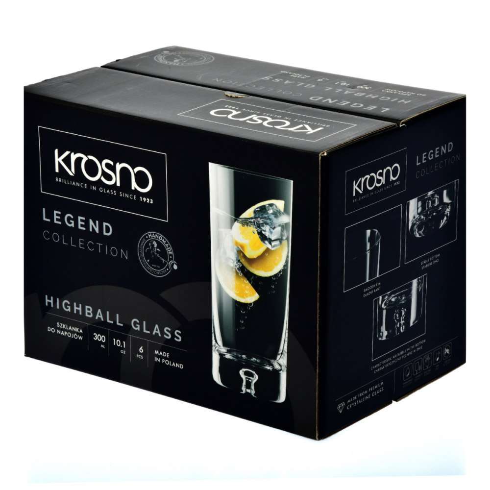 Склянка long drink Krosno Legend 300 мл 5900345789033 - Фото 2