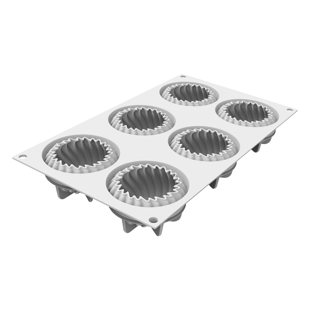 Силиконовая форма для десерта MINI WAVE 105 мл Silikomart MINI WAVE - Фото 2