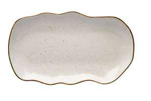 Блюдо Lubiana Stone age decor 35Х20 см бежеве - 4660-6833