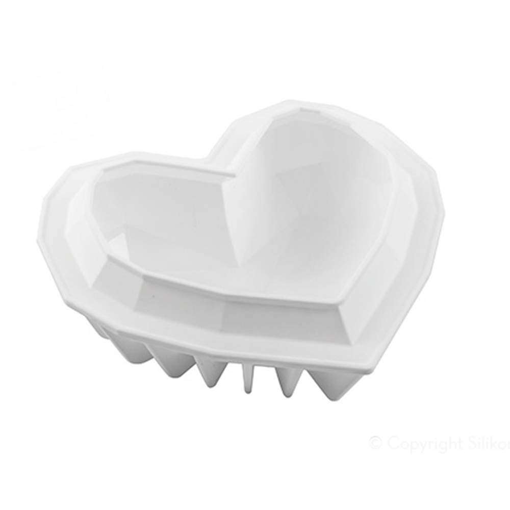 Силіконова форма для торту Серце Silikomart - AMORE ORIGAMI 600 - Фото 2