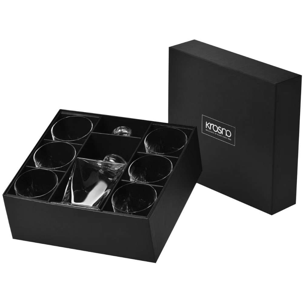 Набір для віскі Krosno Caro ( 7 ел. графін+склянка) 750 мл, 250 мл - 5900345794297 - Фото 3