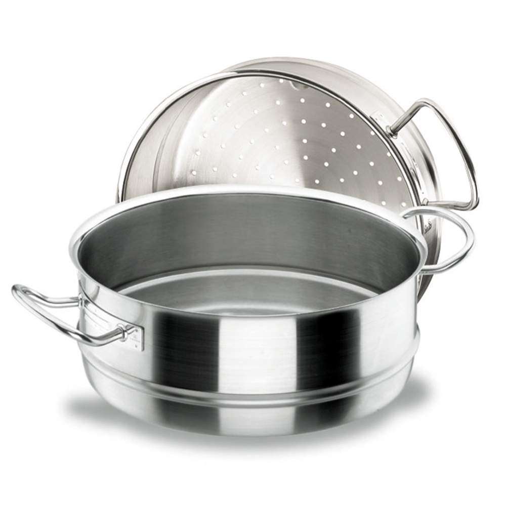 Каструля пароварка із нержавіючої сталі d 28 см Lacor - 50428