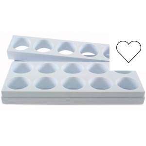 Форма для десертов HEART 143 мл, 15 шт Martellato MONOP. B007