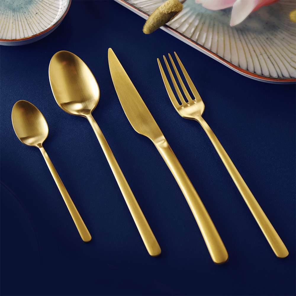 Столовий ніж Fine Dine Amarone Gold 23.7 см - 764312 - Фото 3