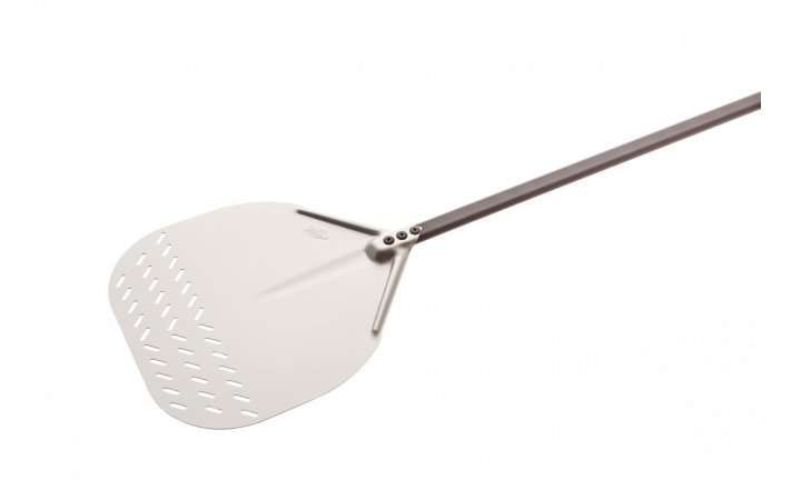 Лопата для пиццы 156 см прямоугольная с перфорацией Gi.Metal AF-37RF/120 - Фото 1