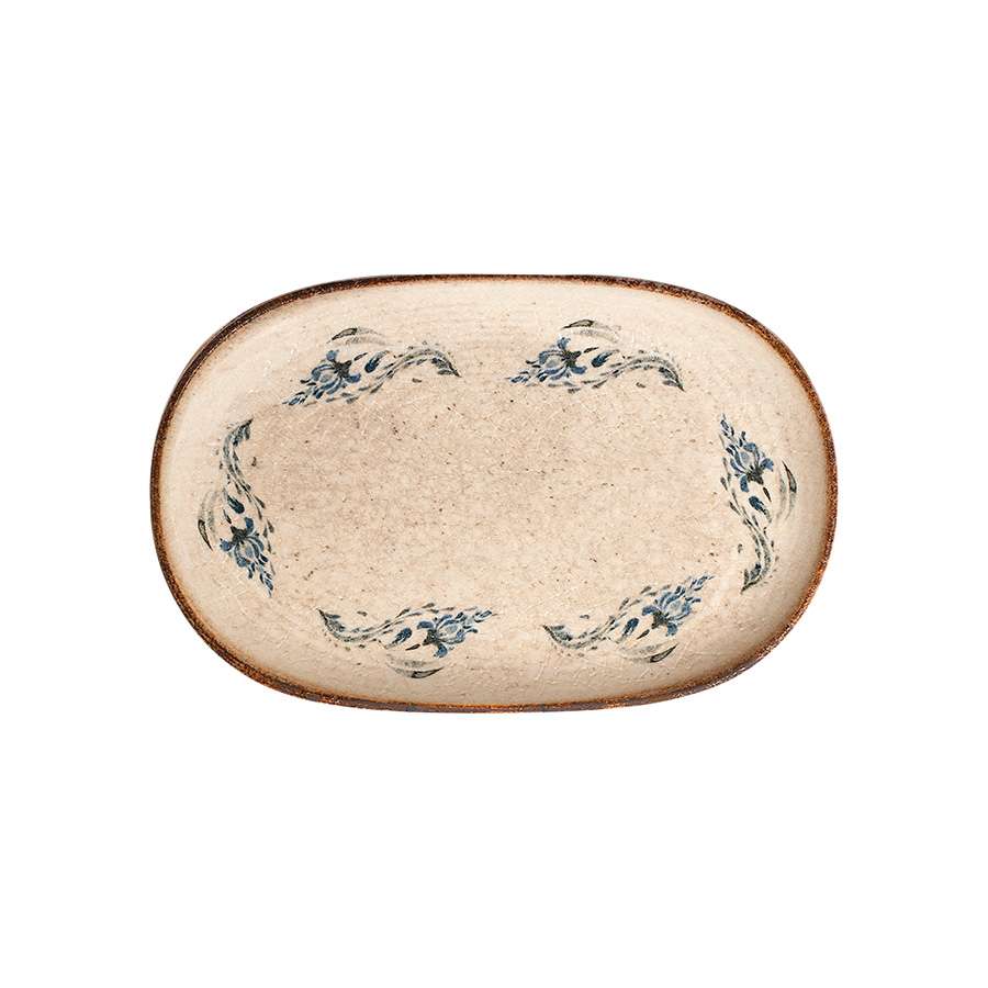 Тарелка овальная ID Fine Voyage Navy magnus 28X18 см 20001-143028