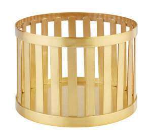 Корзина фуршетная APS d15Xh10.5 см золотистая 15334