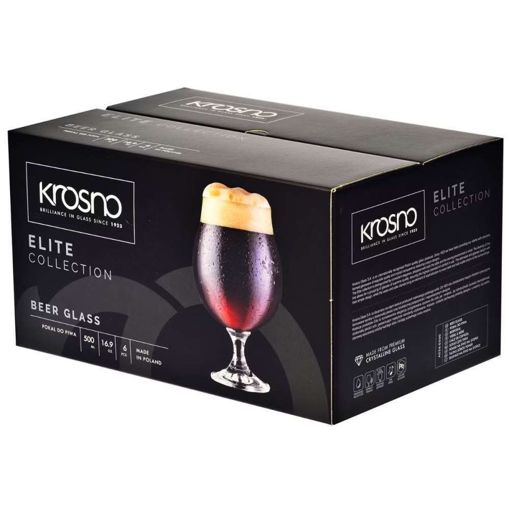 Бокал для пива Krosno Elite 500 мл 5900345788593 - Фото 2