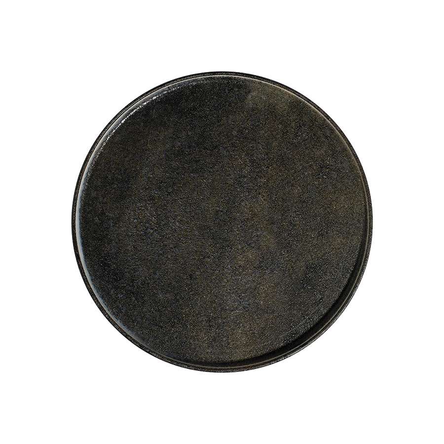 Тарілка мілка з бортом ID Fine Visto 25.5 см black - 20255-161025 - Фото 1