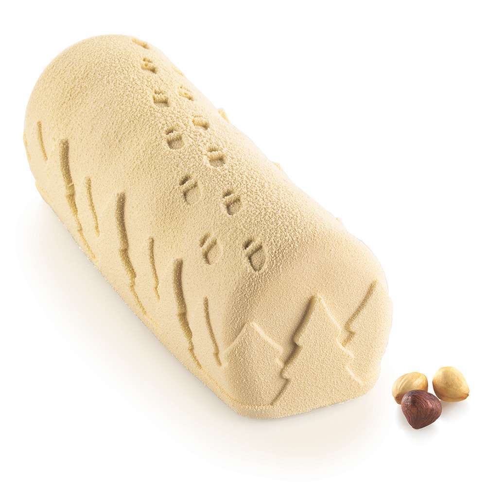 Силиконовая форма для торта BUCHE SNOWY 1400 мл Silikomart BUCHE SNOWY - Фото 1