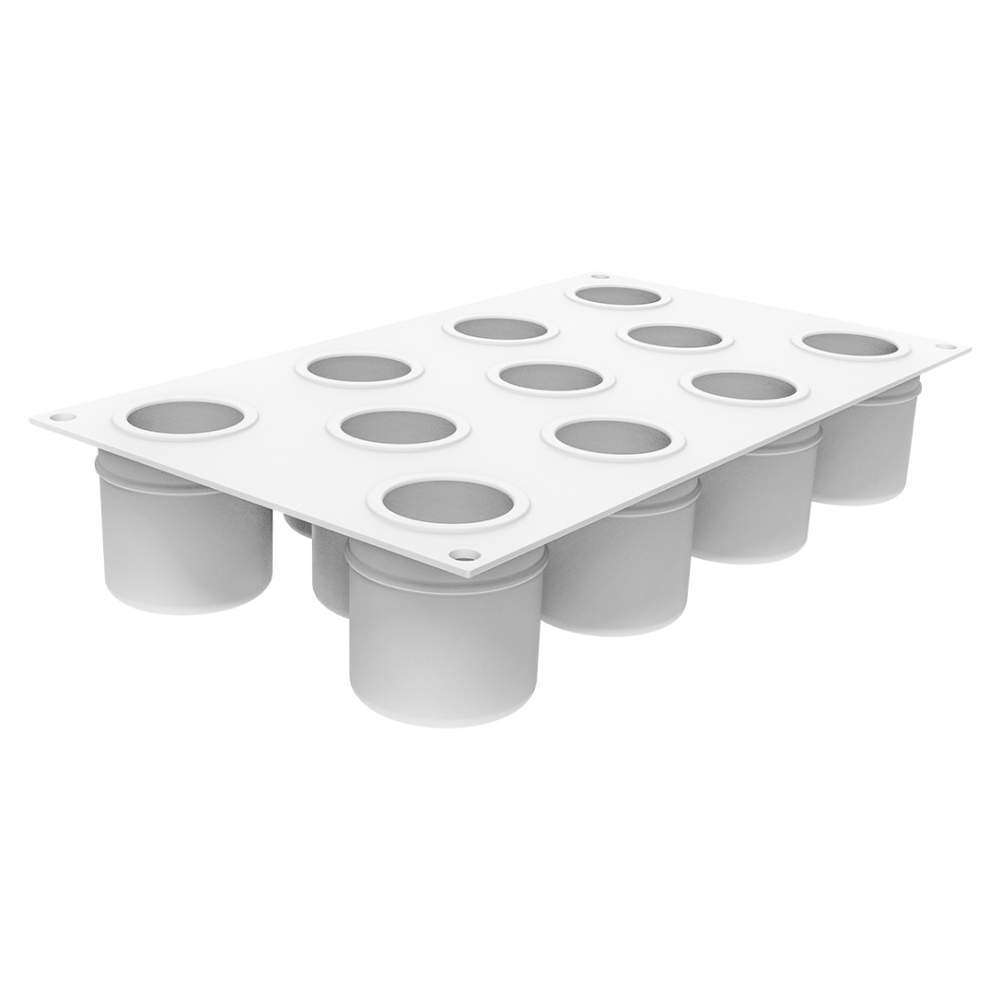 Силіконова форма для десертів CILINDRO 3D 100 Silikomart CILINDRO 3D 100 - Фото 2
