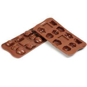Силиконовая форма для шоколада Чаепитие 7,5 мл Silikomart SCG17