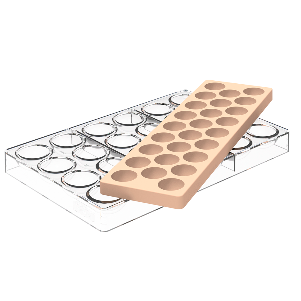 Форми для цукерок Напівсфера 12 мл Silikomart - CH037 - KIT SEMISFERA 02 - Фото 2