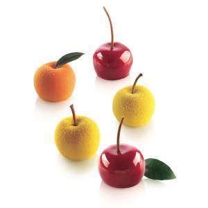 Силиконовая форма для десертов MELA CILIEGIA & PESCA 30 мл Silikomart MELA CILIEGIA & PESCA 30