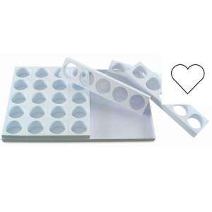 Форма для десертов HEART 143 мл, 35 шт Martellato MONOP. C007