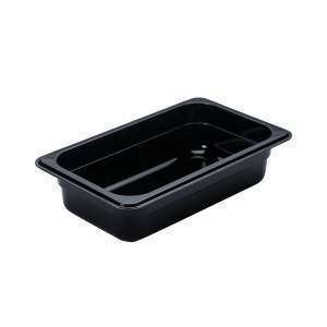 Гастроємність із полікарбонату GN 1/4 h-6,5 см 1,7 л чорна FoREST - 261465