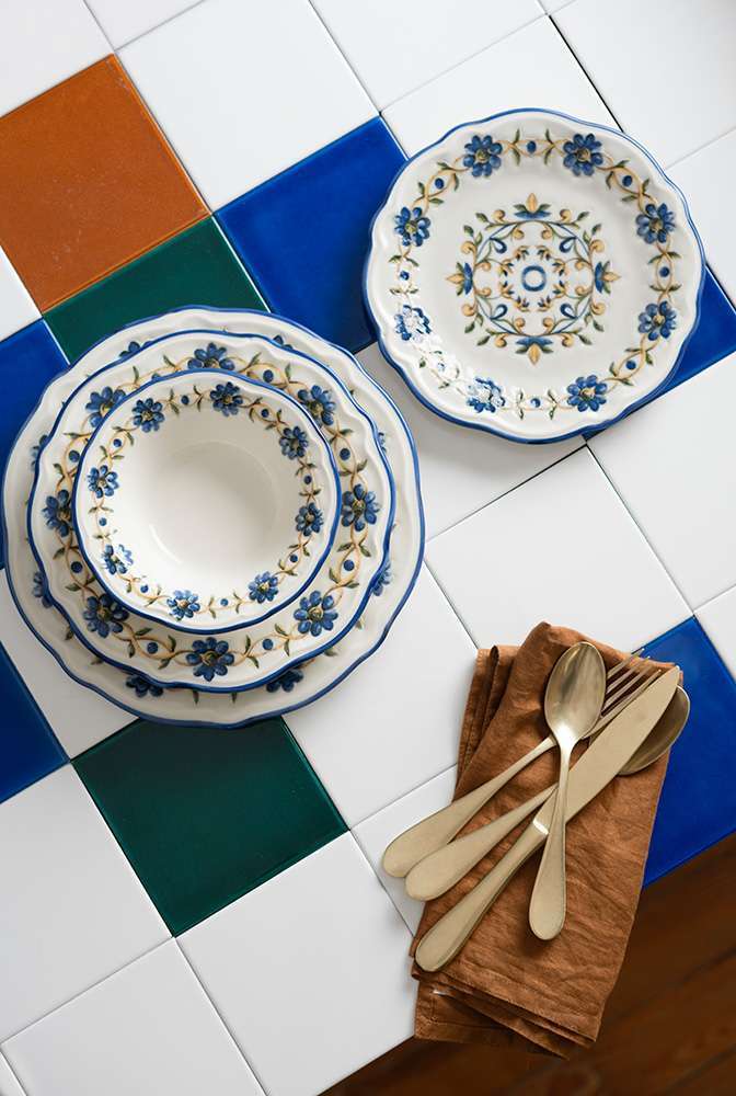 Набор столовой посуды 24 шт (4X6) Porser Home Tuscan Bloom fulya FLY24YKPRS1121 - Фото 7