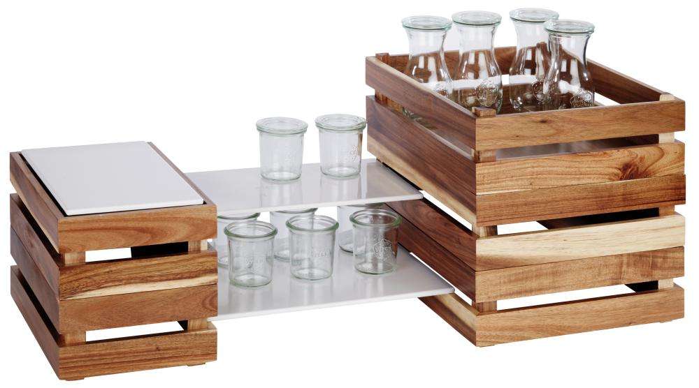 Ящик-підставка APS GN 1/2 35X29Xh10.5 см 11621 - Фото 2